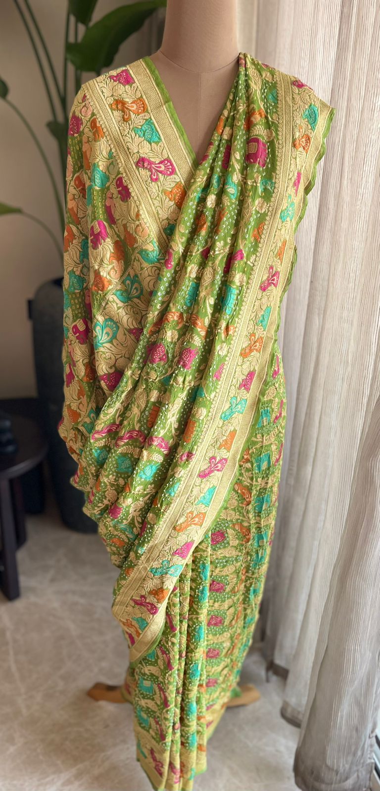 Meher - Benevolence of Divinity Meenakari Motif Saree