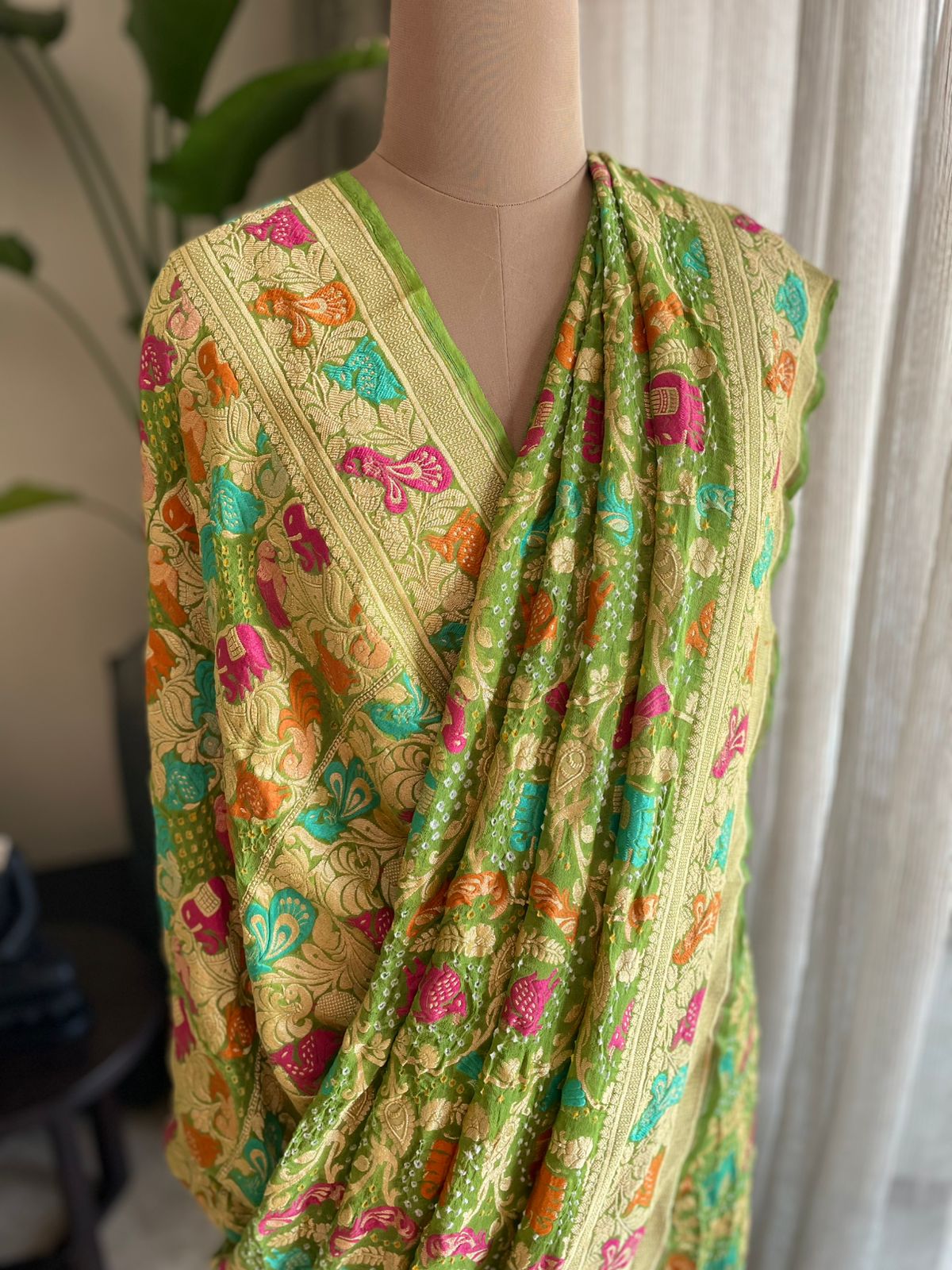Meher - Benevolence of Divinity Meenakari Motif Saree