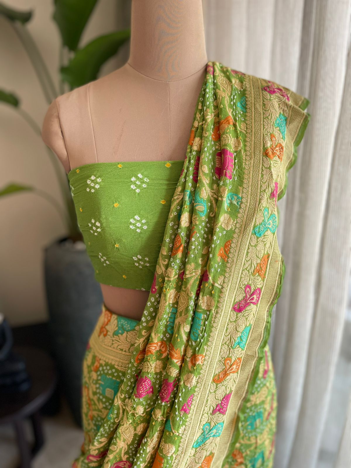 Meher - Benevolence of Divinity Meenakari Motif Saree