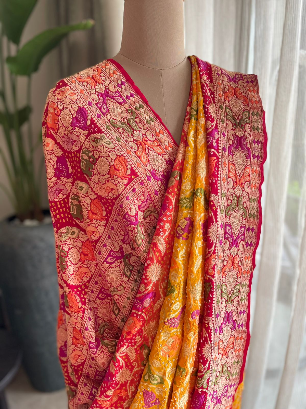 Shehzadi - The Charming Princess Meenakari Motif Saree