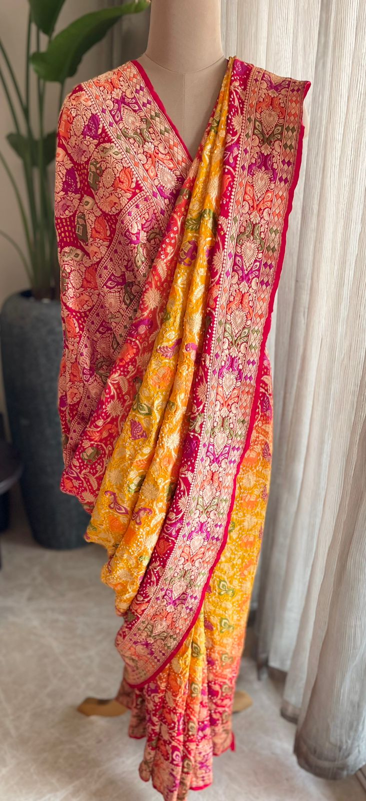 Shehzadi - The Charming Princess Meenakari Motif Saree