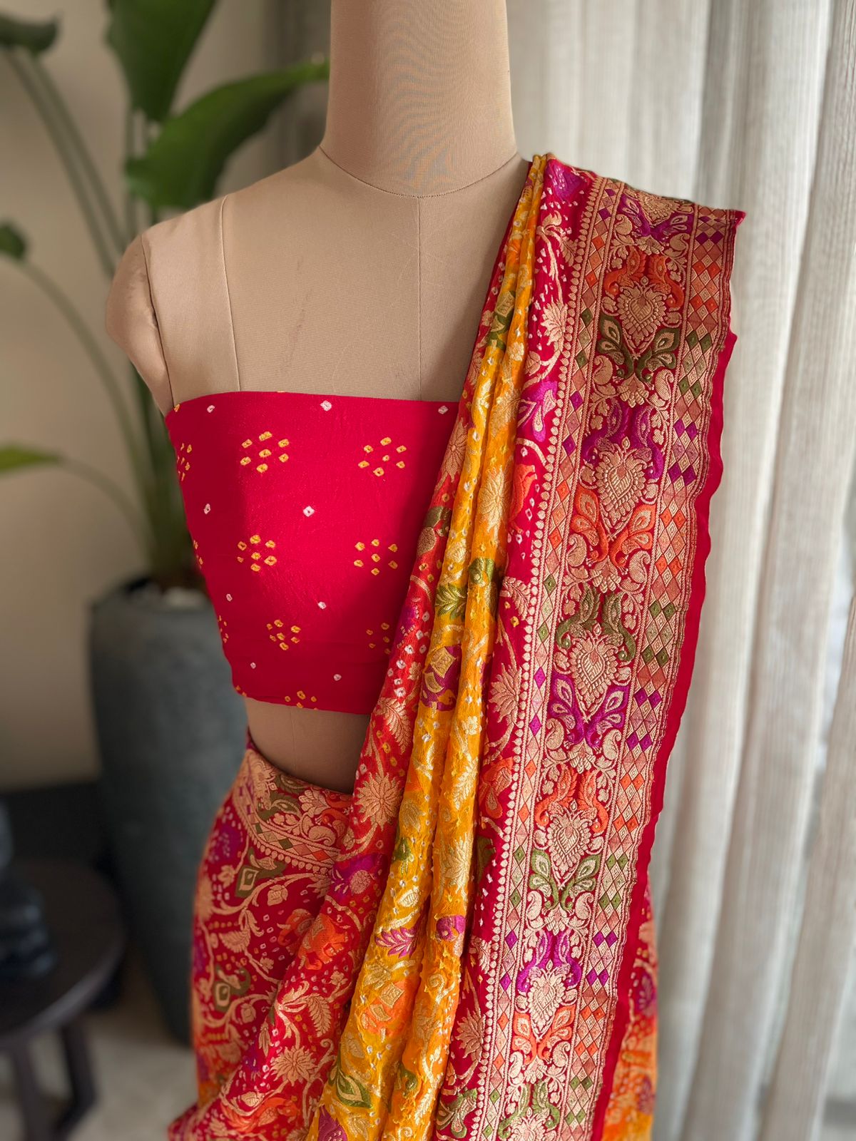 Shehzadi - The Charming Princess Meenakari Motif Saree