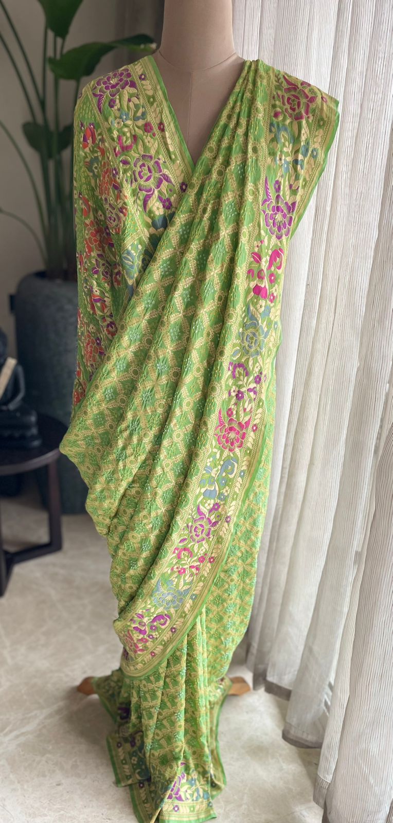 Krisha - The Divine Soul Meenakari Motif Saree