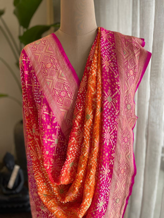 Janvi - The Holy River Ganga Meenakari Dupatta