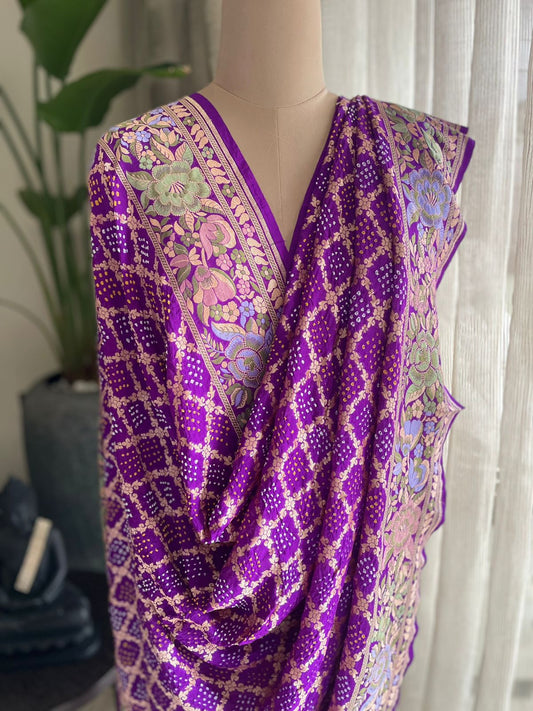 Paheli - The Mystic Creation Meenakari Motif Dupatta