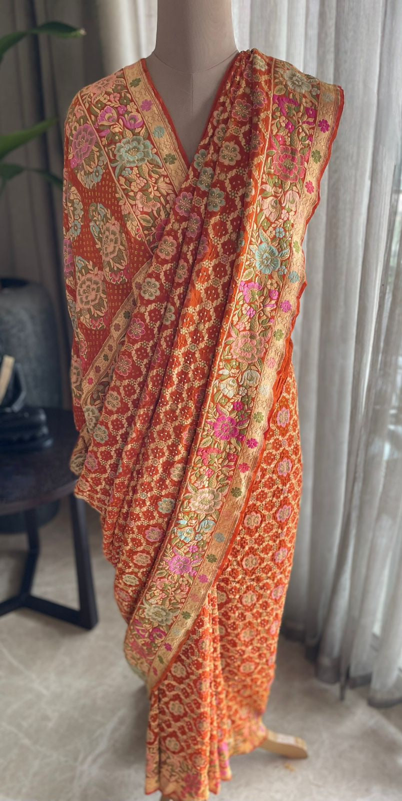 Ritija - Courageous Meenakari Motif Saree
