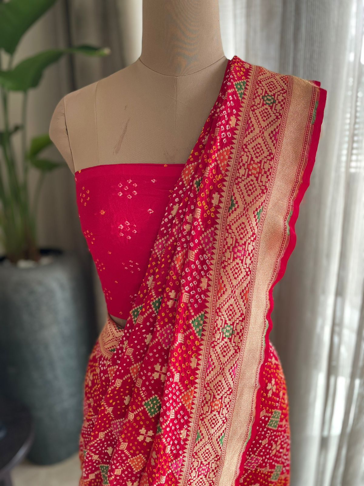 Vishakha - A Nakshatra or Constellation Meenakari Saree