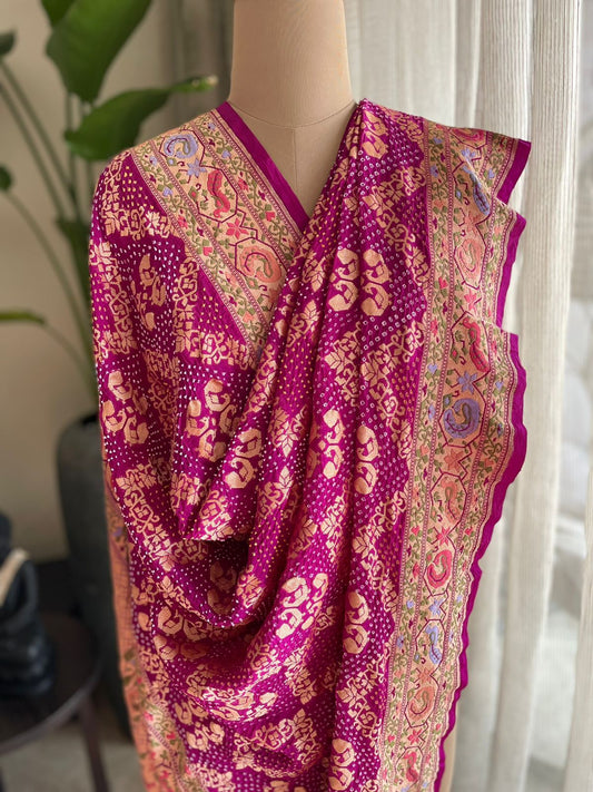 Astha - Devotional Faith Meenakari Motif Dupatta