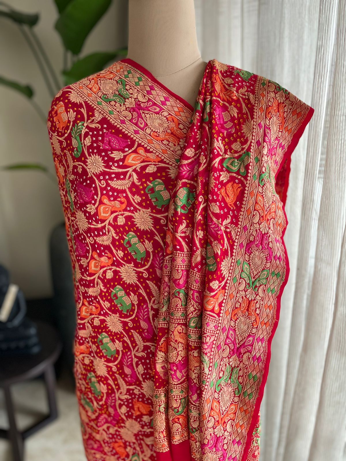 Bhumika - Mother Earth Meenakari Motif Dupatta