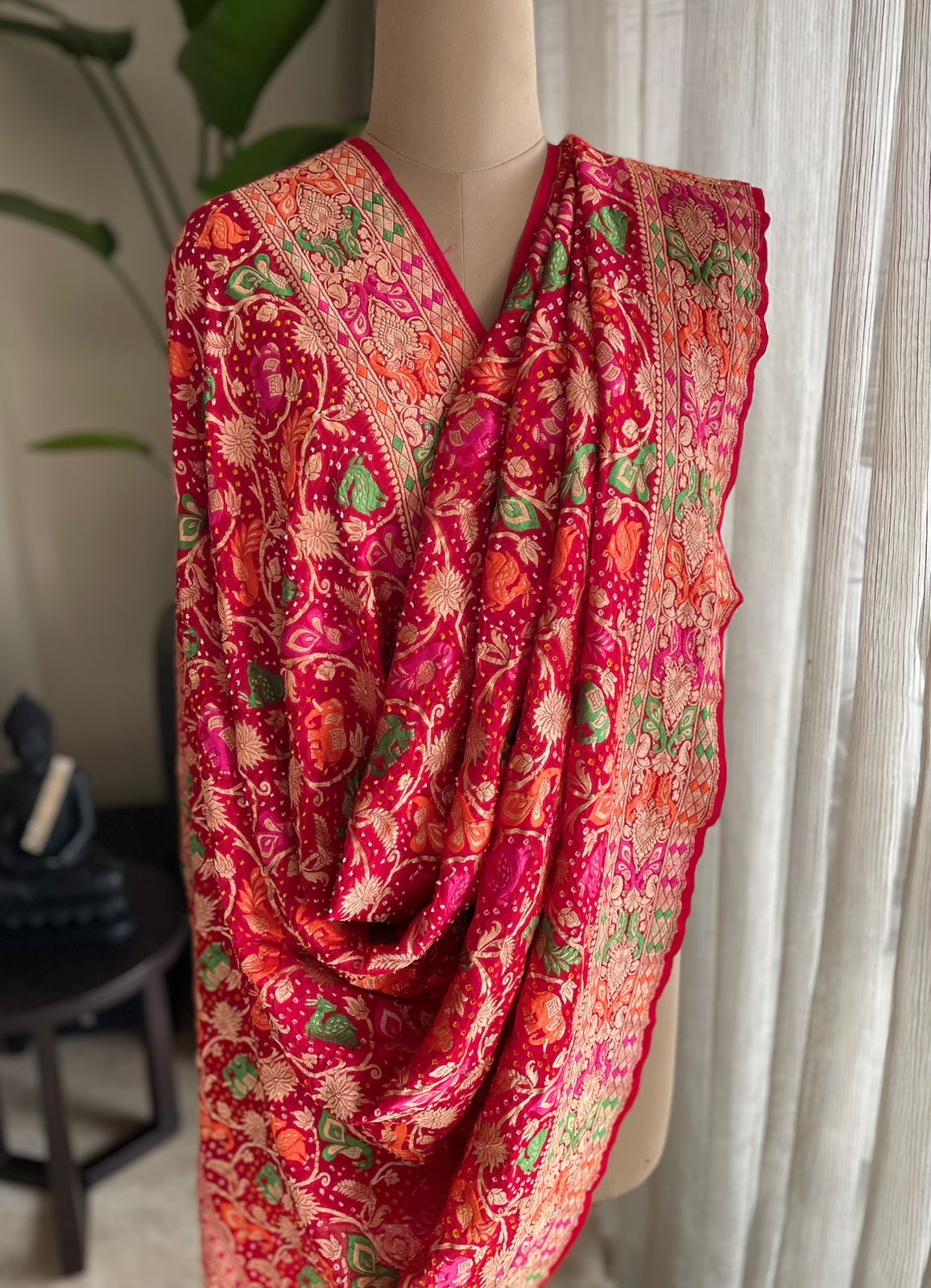 Bhumika - Mother Earth Meenakari Motif Dupatta