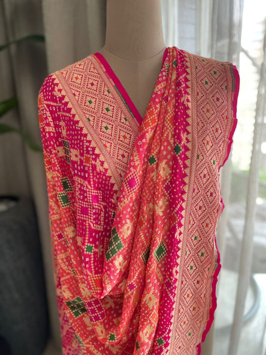 Anika - Goddess Durga Meenakari Dupatta