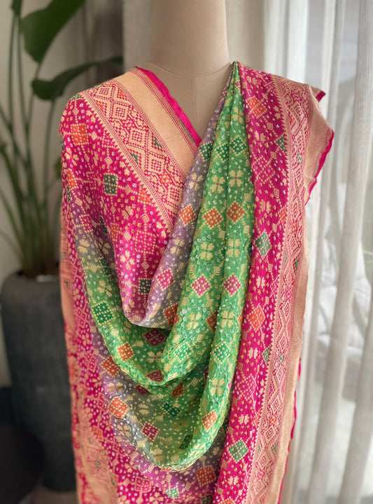 Kavya - A Symphonic Poetry Meenakari Dupatta