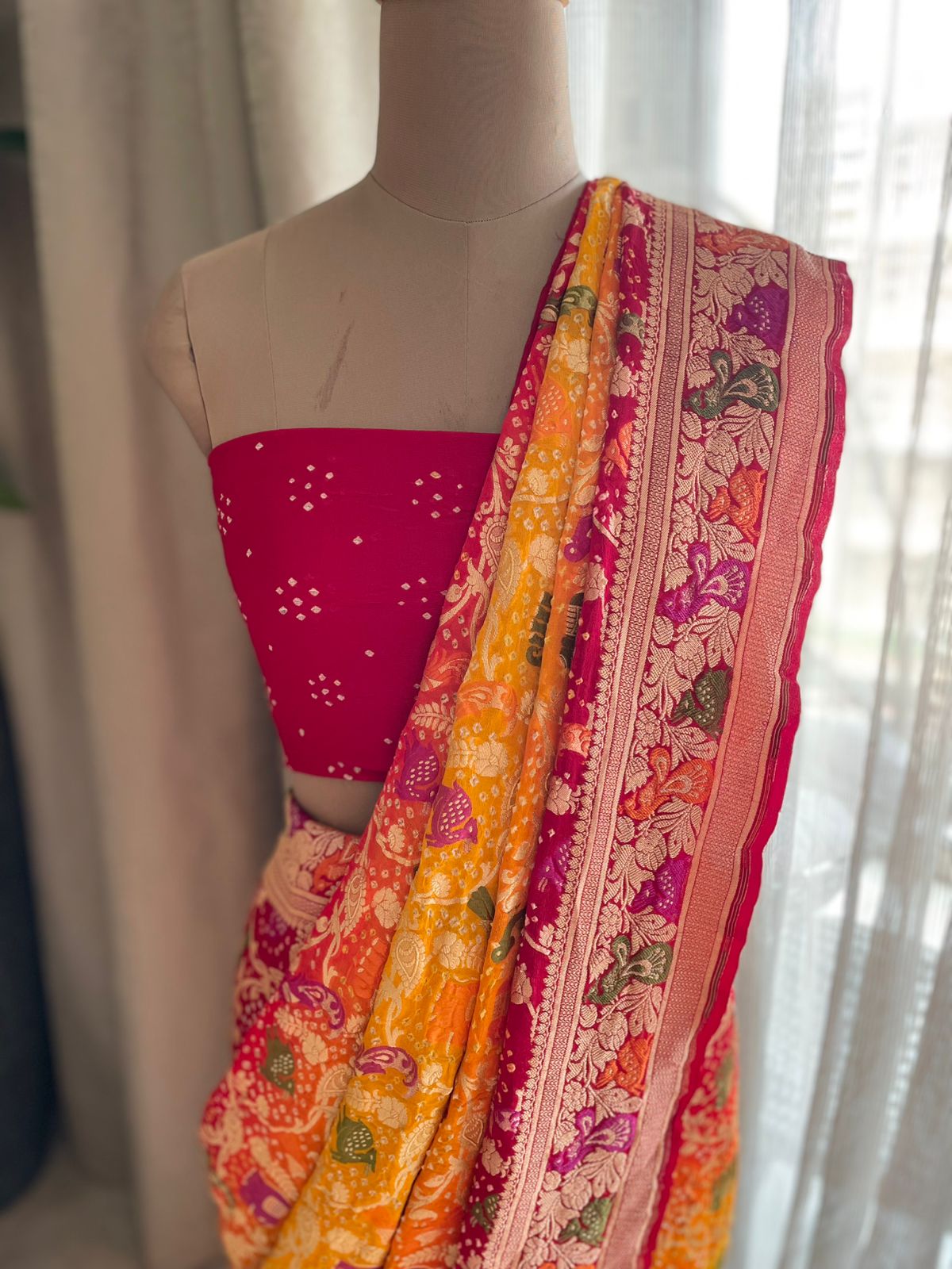 Shehzadi - The Charming Princess Meenakari Motif Saree