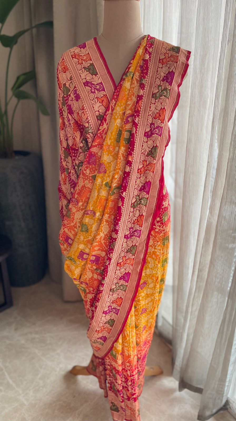 Shehzadi - The Charming Princess Meenakari Motif Saree