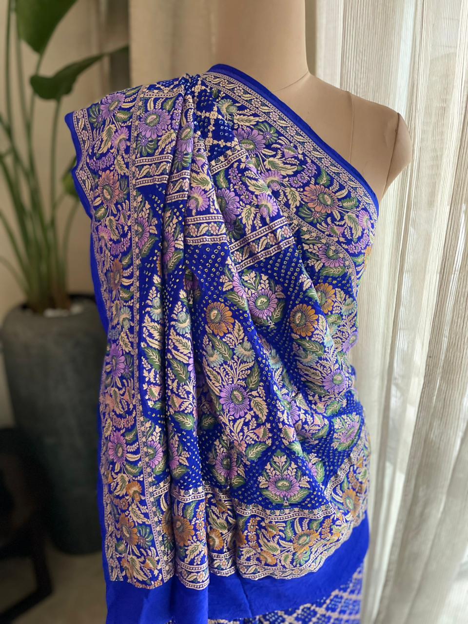 Barkha - Rain Meenakari Motif Saree