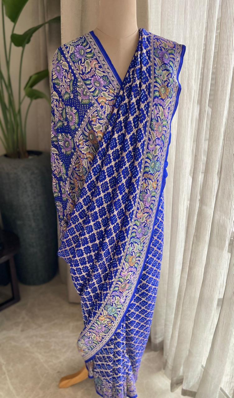 Barkha - Rain Meenakari Motif Saree