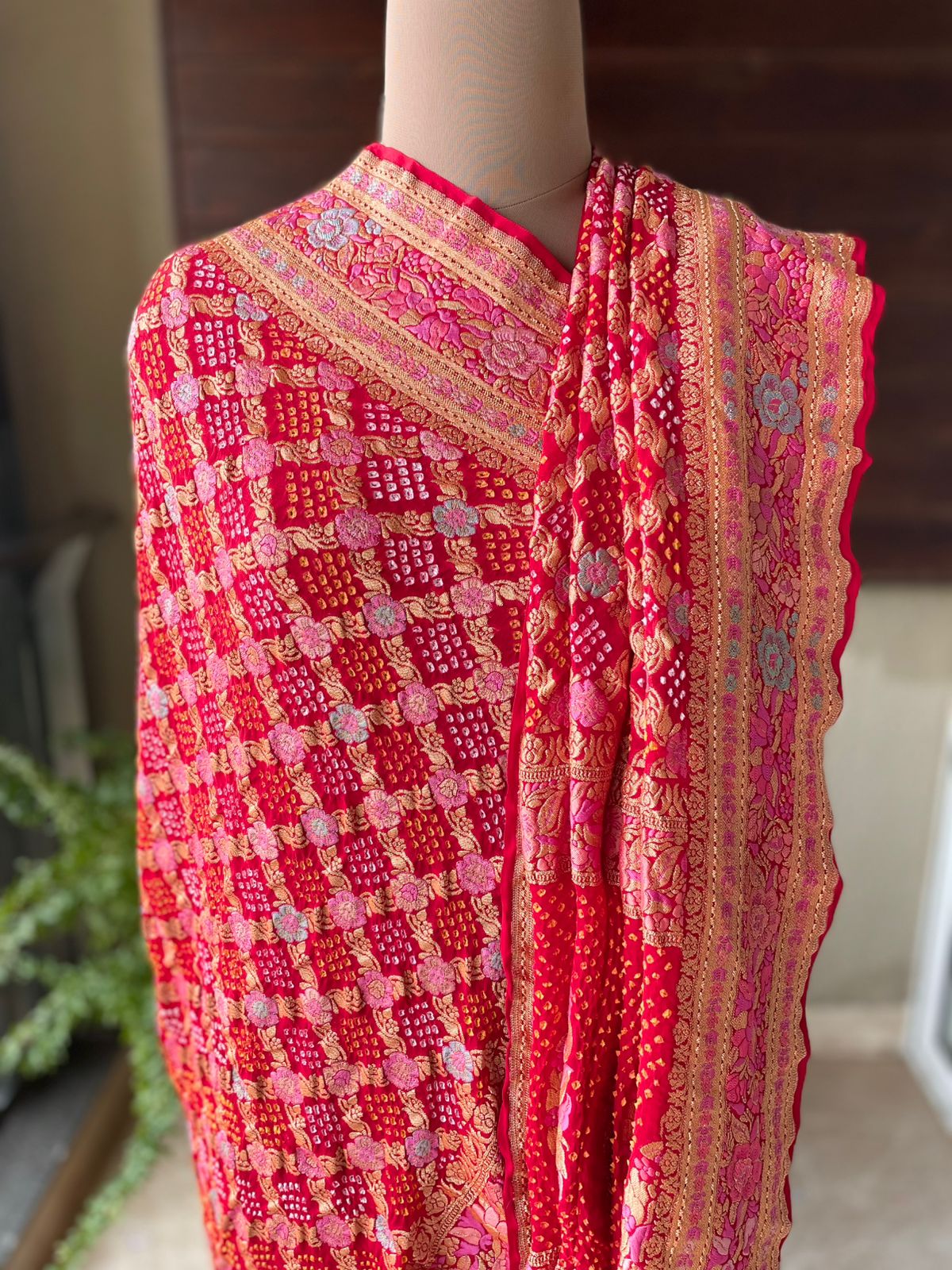 Ananya - Unique Meenakari Motif Dupatta