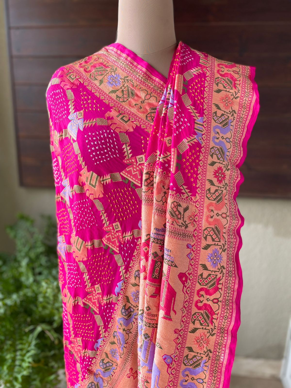 Paheli - The Mystic Creation Meenakari Motif Dupatta