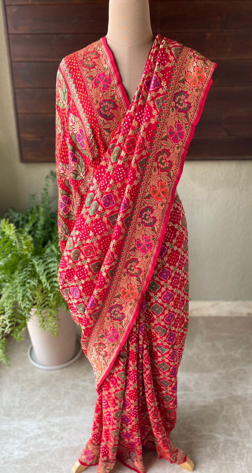 Vidhi - Auspicious Ceremony Meenakari Motif Saree