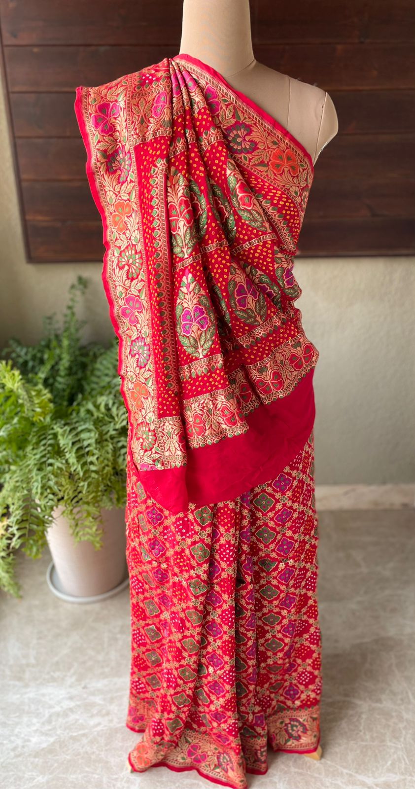 Vidhi - Auspicious Ceremony Meenakari Motif Saree