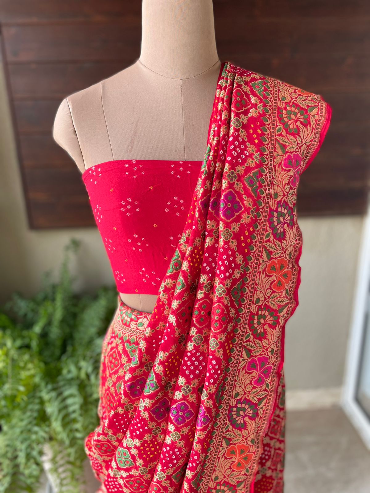 Vidhi - Auspicious Ceremony Meenakari Motif Saree