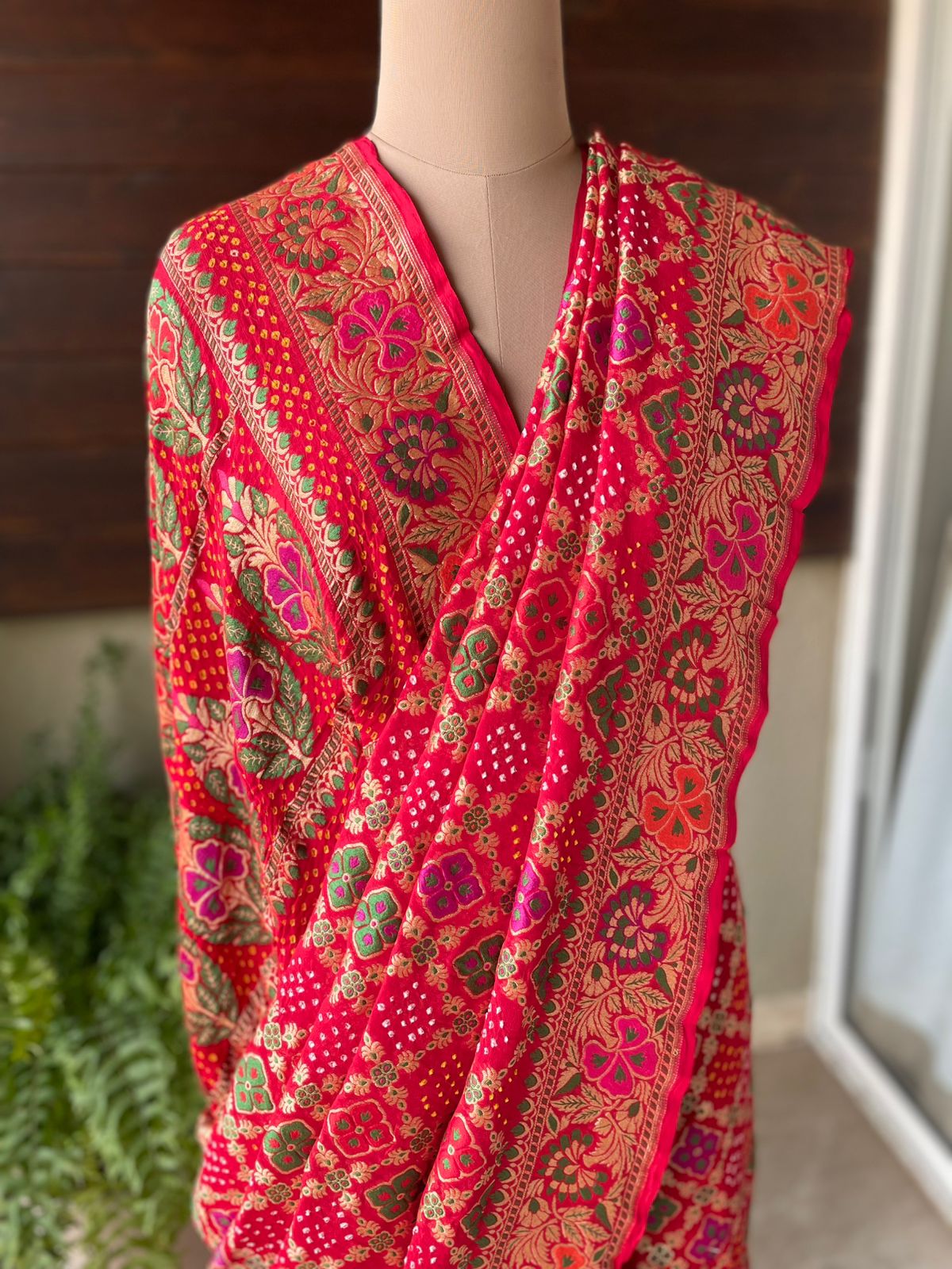 Vidhi - Auspicious Ceremony Meenakari Motif Saree