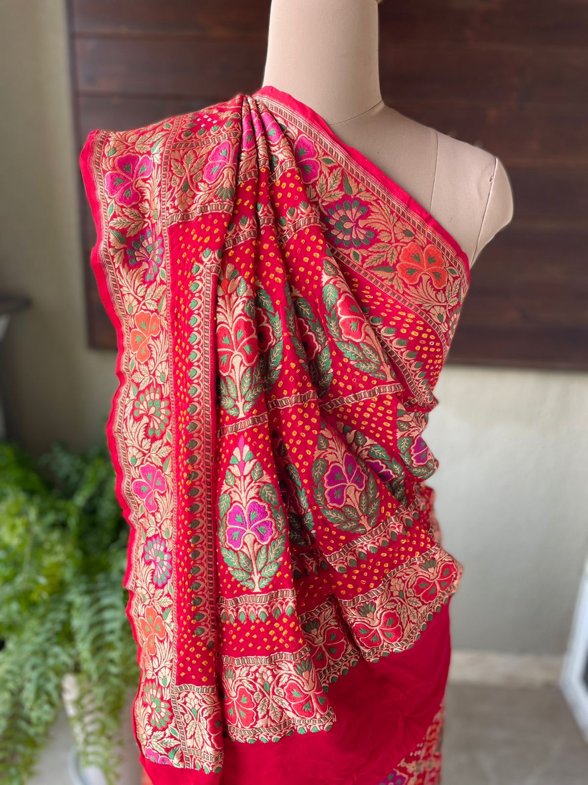 Vidhi - Auspicious Ceremony Meenakari Motif Saree