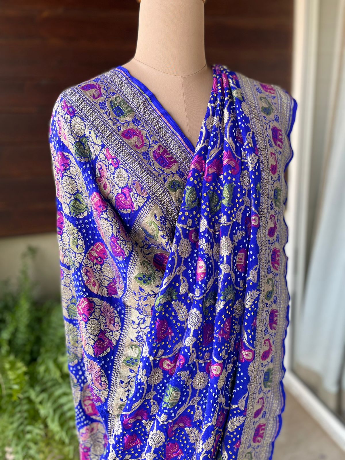 Sandhya - Twilight Meenakari Motif Saree