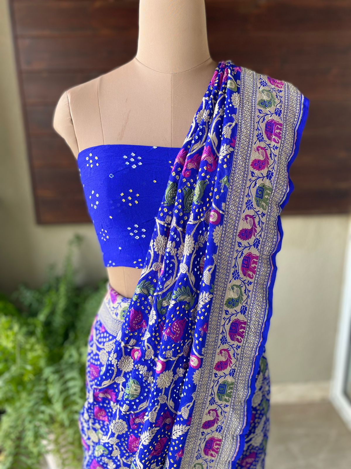 Sandhya - Twilight Meenakari Motif Saree