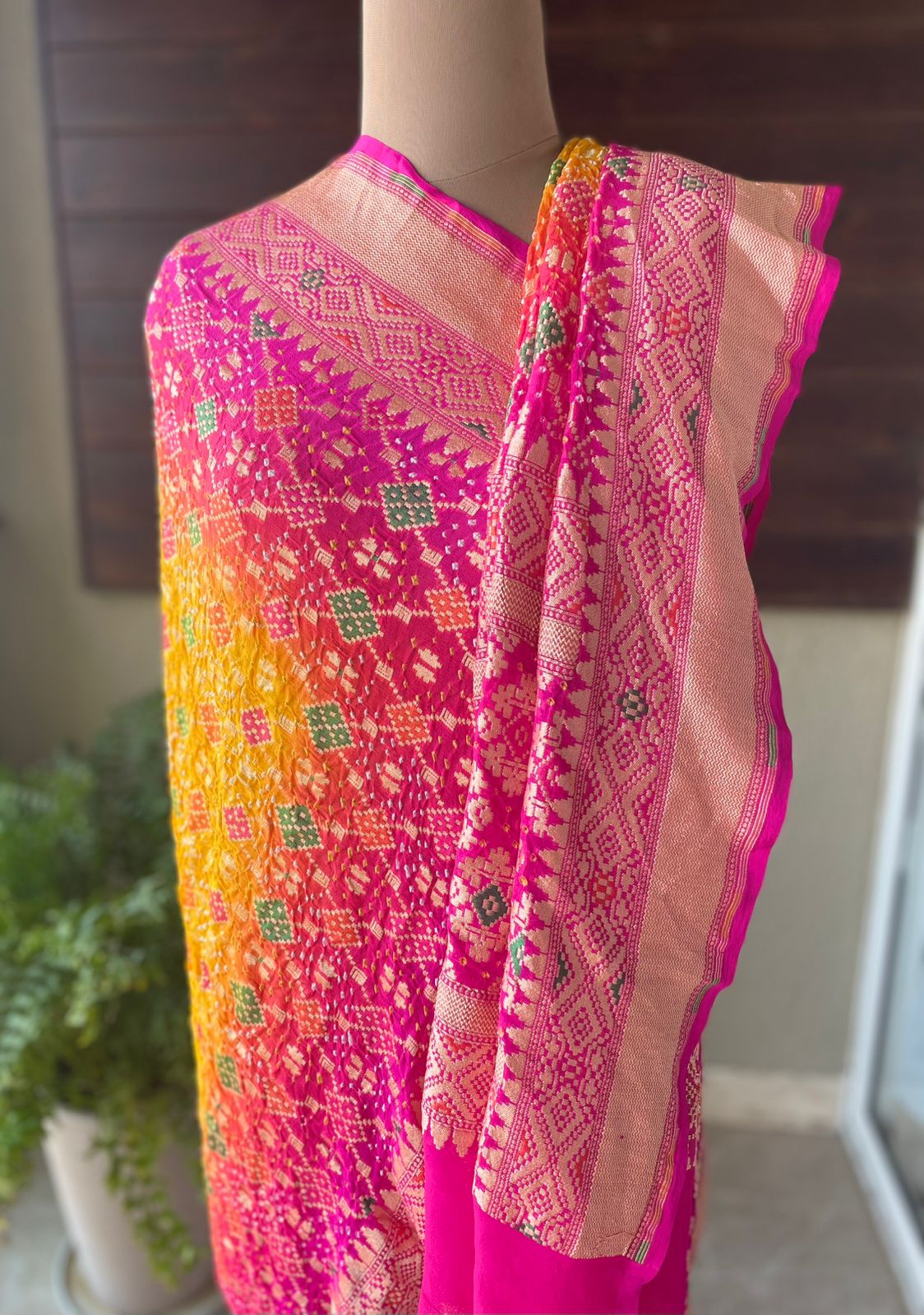 Siya - Hindu Goddess Sita Meenakari Dupatta