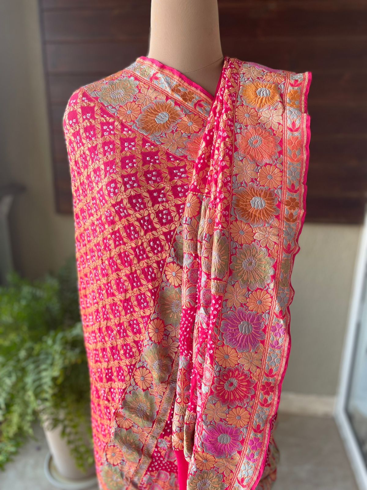 Devika - The Little Goddess Meenakari Motif Dupatta