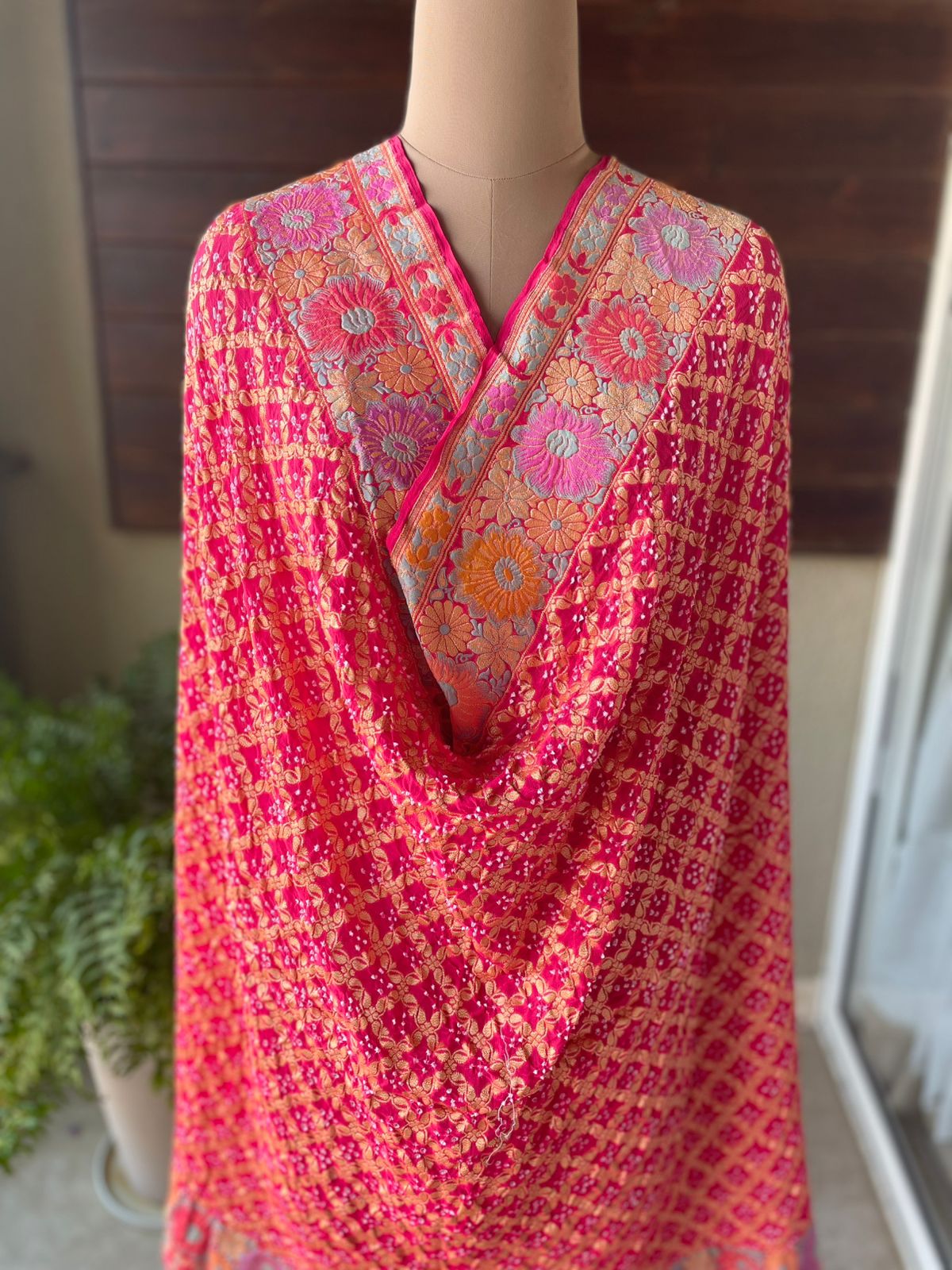 Devika - The Little Goddess Meenakari Motif Dupatta
