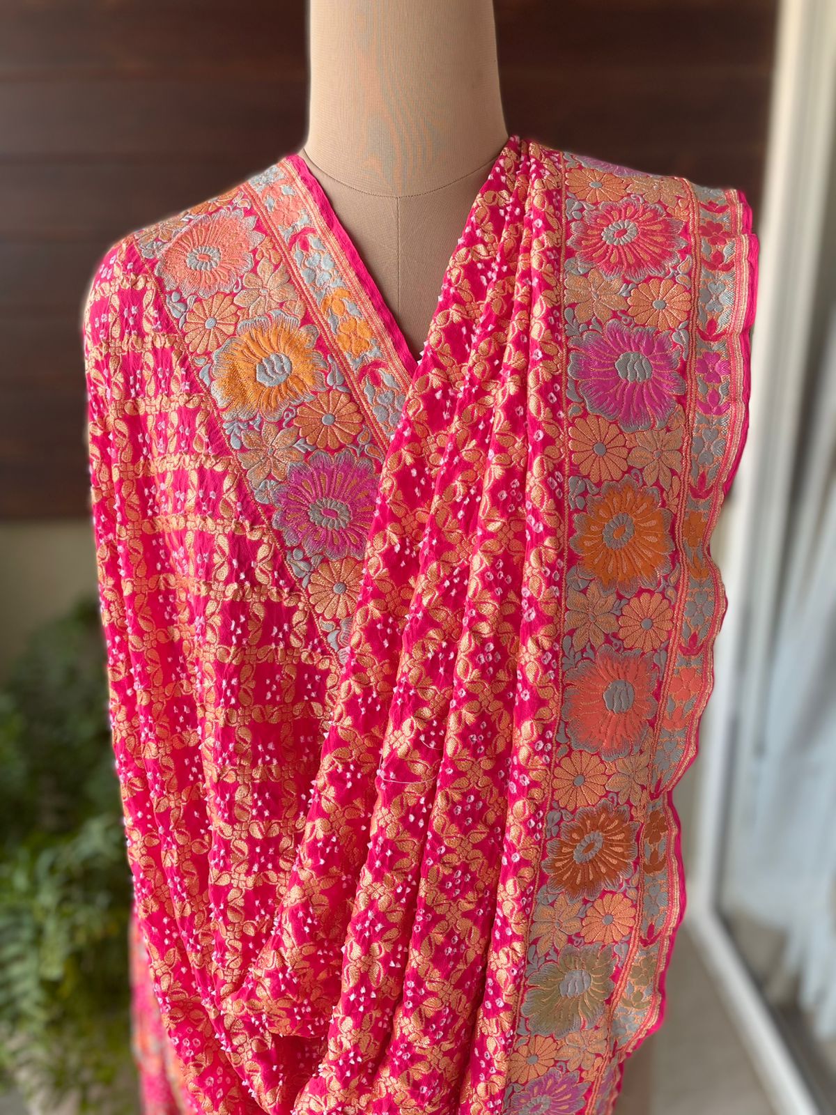 Devika - The Little Goddess Meenakari Motif Dupatta