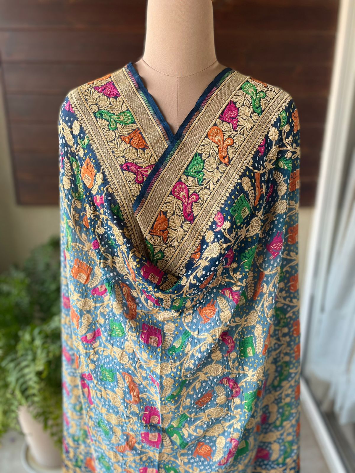 Rithvi - The Beauty Of Colours Meenakari Motif Dupatta