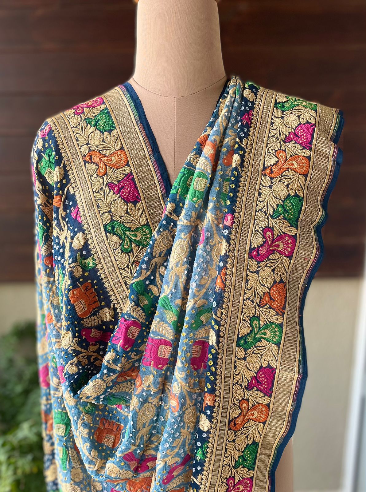 Rithvi - The Beauty Of Colours Meenakari Motif Dupatta