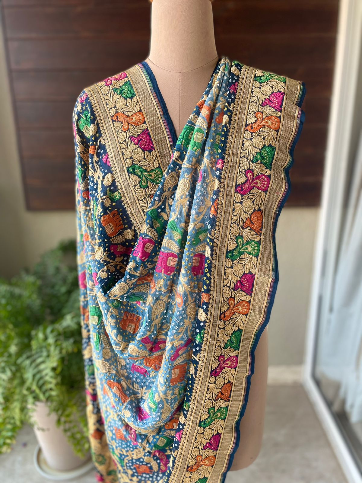 Rithvi - The Beauty Of Colours Meenakari Motif Dupatta