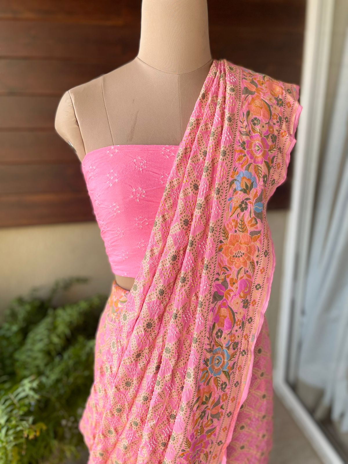 Dhwani - Sounds of Symphony Meenakari Motif Saree