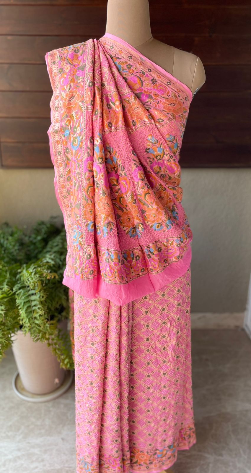 Dhwani - Sounds of Symphony Meenakari Motif Saree