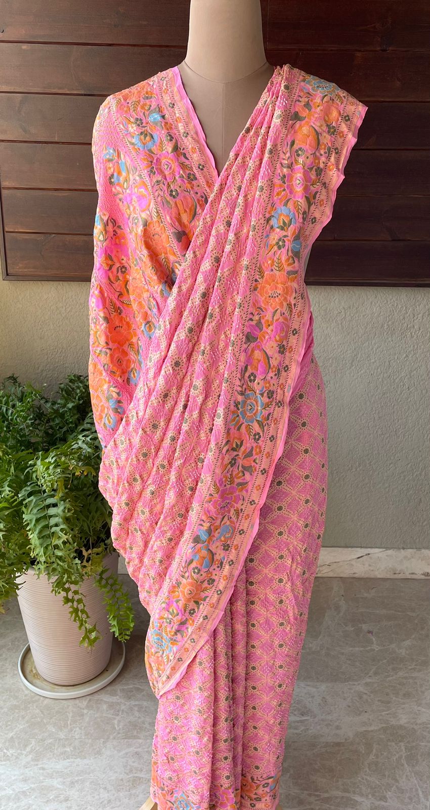 Dhwani - Sounds of Symphony Meenakari Motif Saree