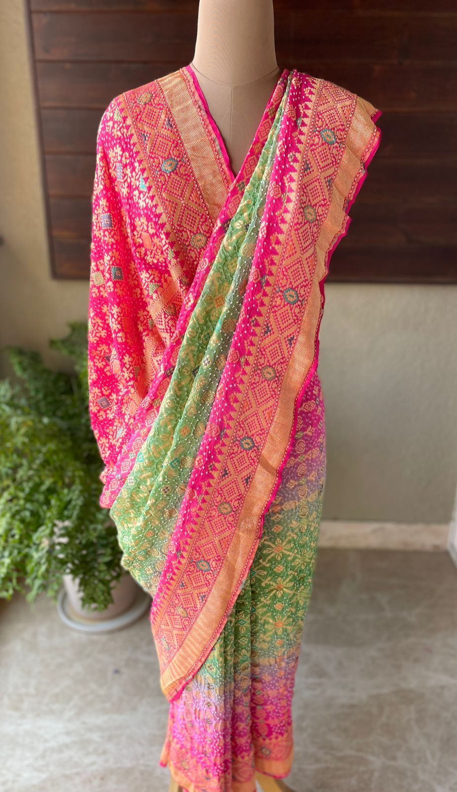 Nirjara - A Warrior Meenakari Saree