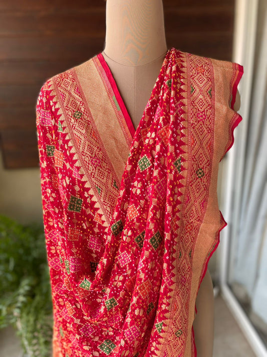 Poorvi - A Classical Melody Meenakari Dupatta