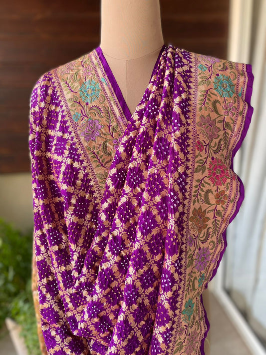 Chetna - Consciousness Meenakari Motif Dupatta