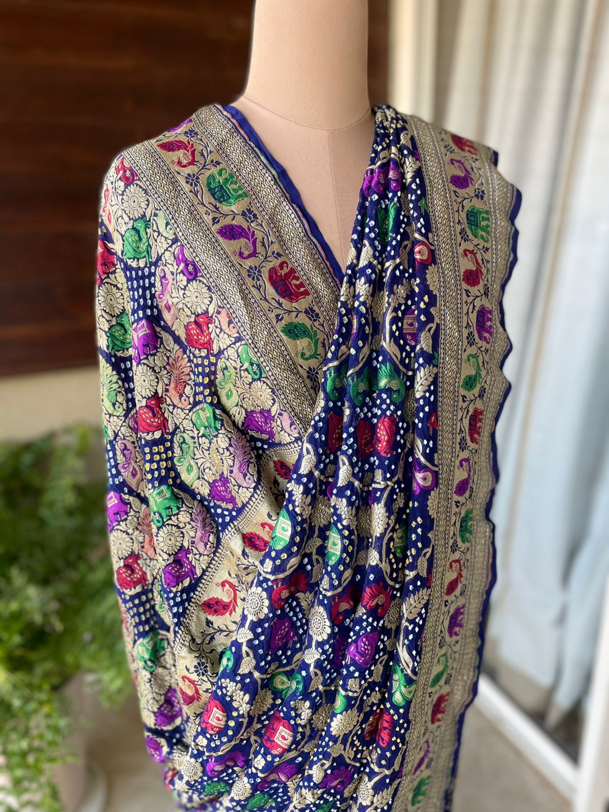 Varsha - Blue Meenakari Tilfi Saree