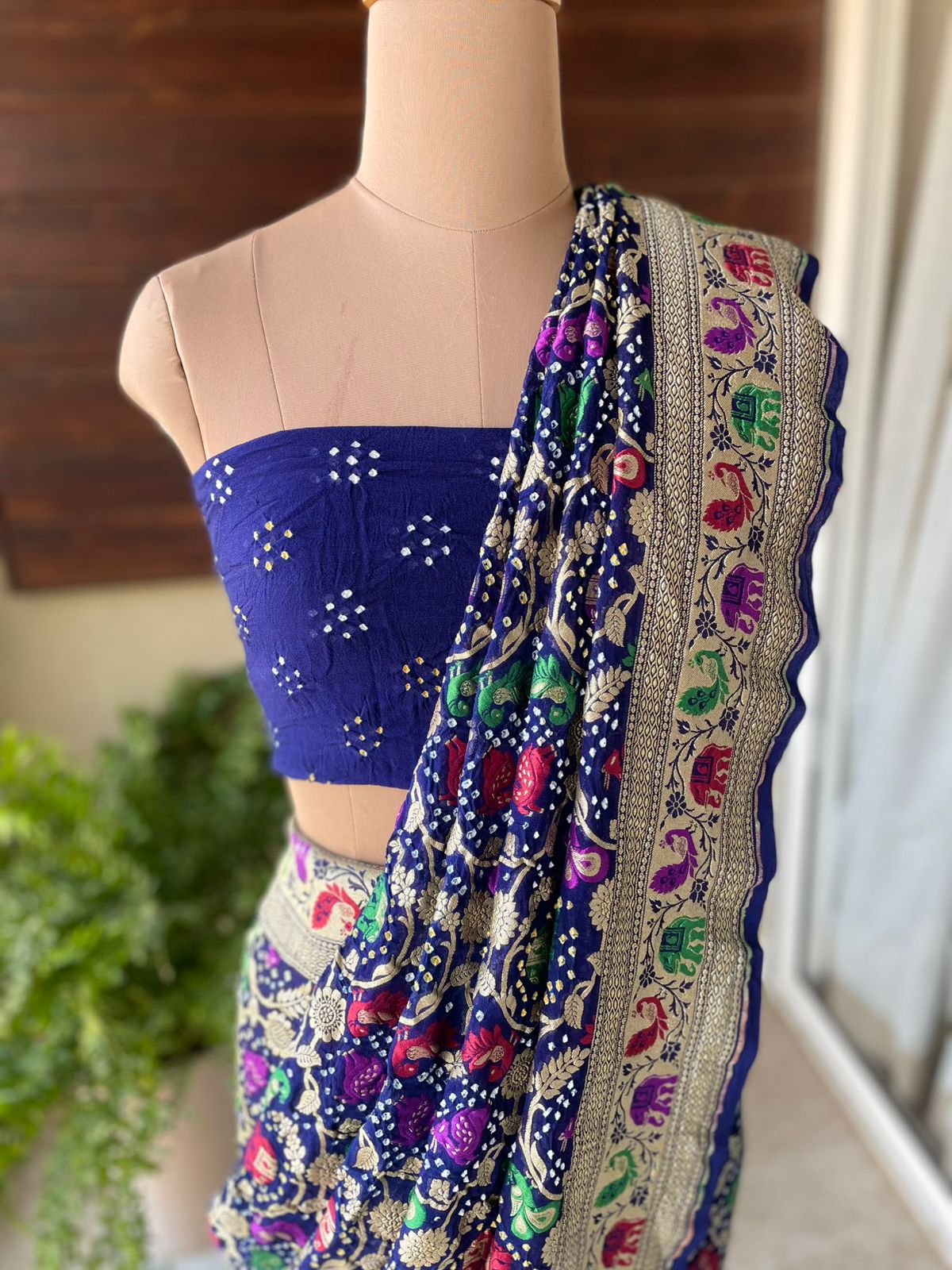 Varsha - Blue Meenakari Tilfi Saree
