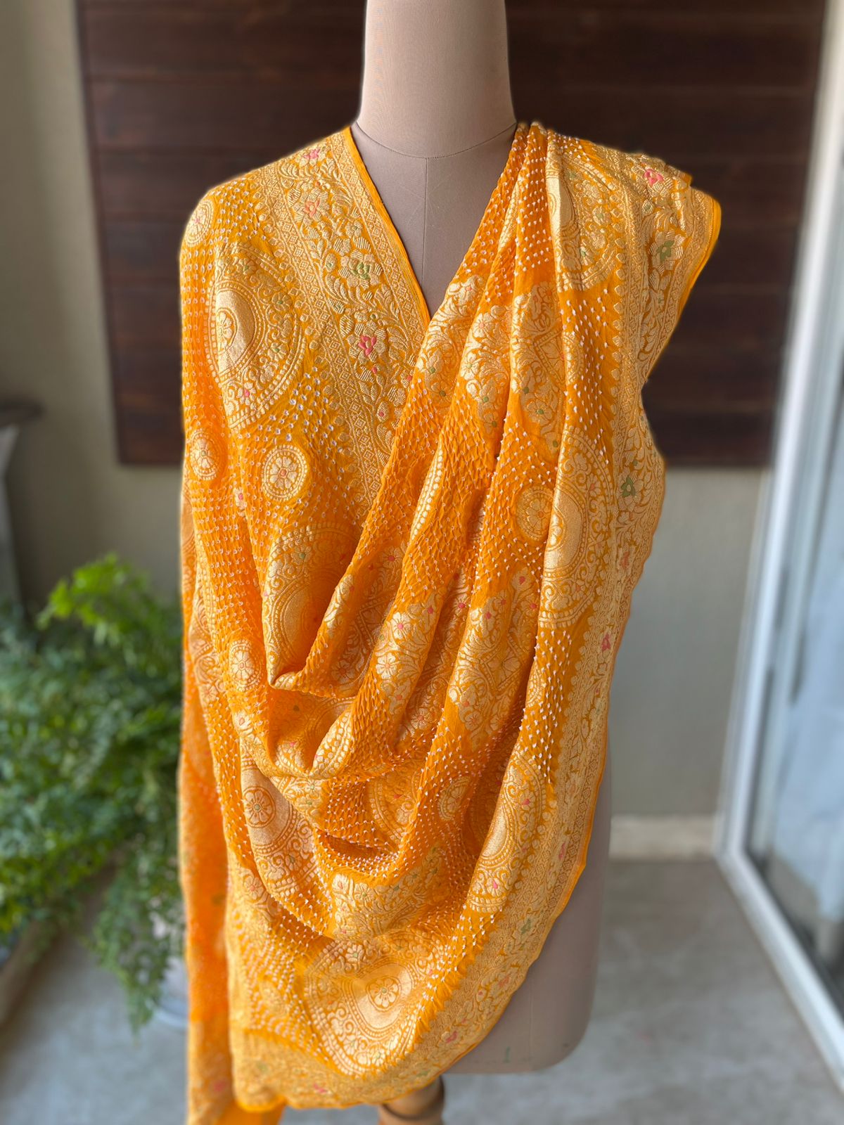 Noor - Yellow Meenakari Tilfi Dupatta