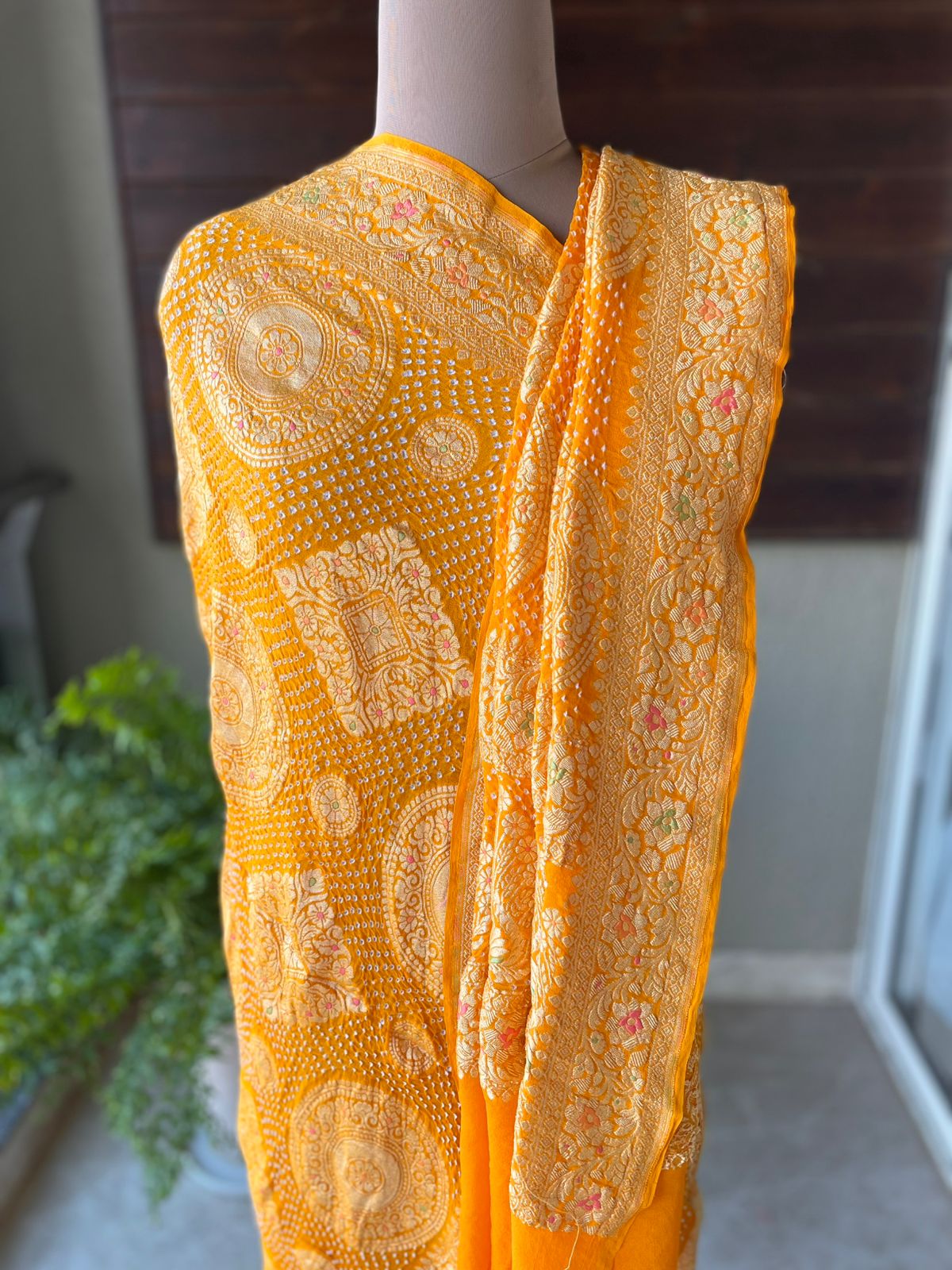 Noor - Yellow Meenakari Tilfi Dupatta