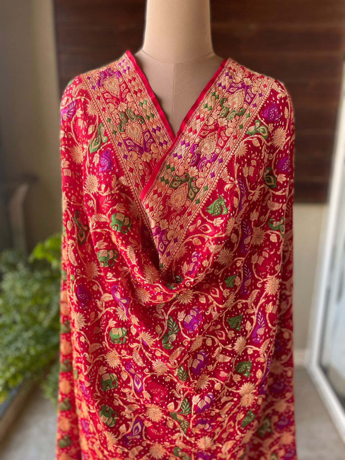 Bhumika - Mother Earth Meenakari Motif Dupatta