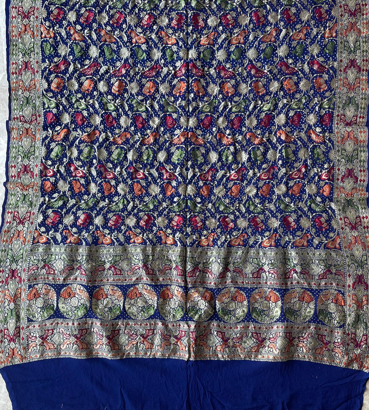 Rajwada - Blue Meenakari Tilfi Dupatta