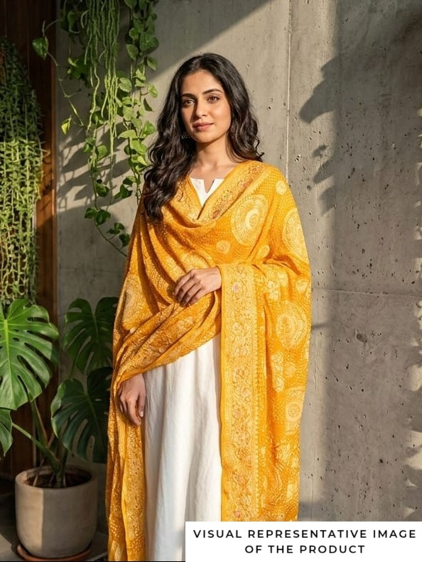 Noor - Yellow Meenakari Tilfi Dupatta