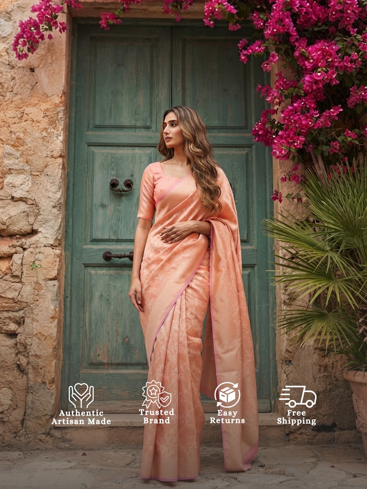 Deeva - Divine Being Banarasi Organza Silk Saree